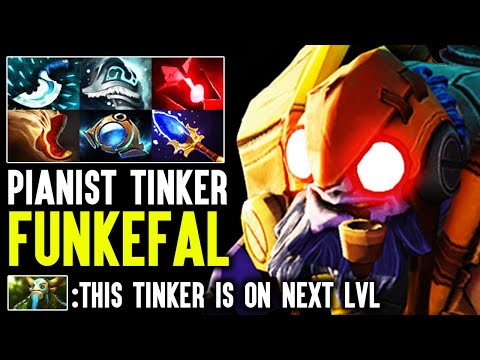 Funkefal Pianist Tinker Crazy Fast Hands With Insane Reflex - The Next Level Tinker Dota 2