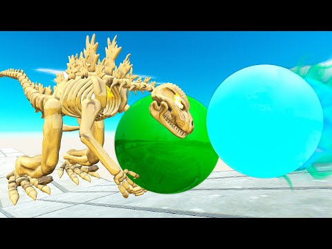 MONSTERS CLIMB THE ICE AND GREEN BALL PATH - Animal Revolt Battle Simulator