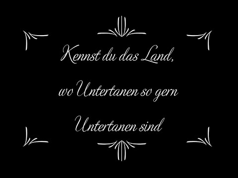 Kennst du das Land, wo Untertanen so gern Untertanen sind - Christoph Holzhöfer