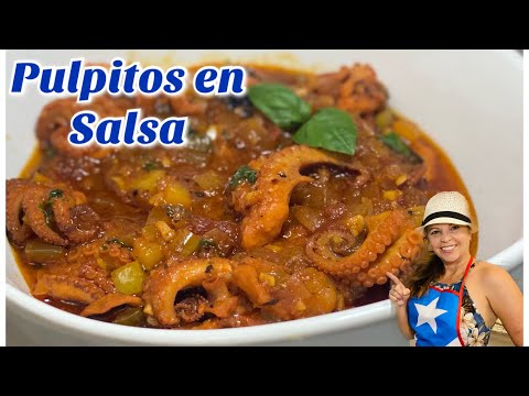 Pulpitos en Salsa Fácil de Hacer ~ Pulpitos en salsa ~ Baby Octopus in mild sauce