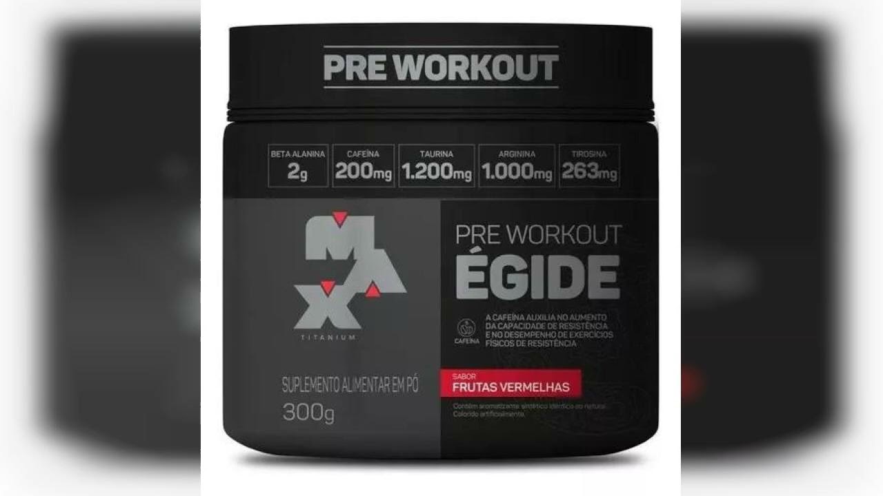 Miniatura da avaliação em vídeo de Suplemento Pré-Treino Égide 300g Max Titanium Frutas Vermelhas