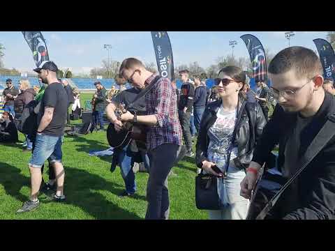 Gitarowy Rekord Guinnessa Lublin - Rock Music School i Wojtek Cugowski (rms.edu.pl, MOSiR Lublin)