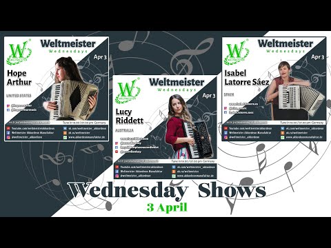 Weltmeister Wednesdays Concert Series Week 14 - 2024 #accordionmusic #weltmeisterakkordeon #music