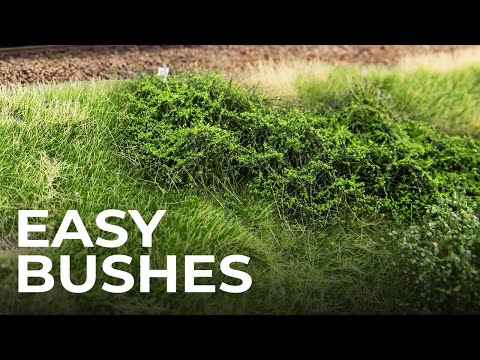 Another way to make realistic bushes - 1:87 Diorama