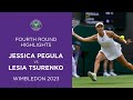 Jessica Pegula vs Lesia Tsurenko | Fourth Round Highlights | Wimbledon 2023