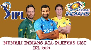 IPL 2021 Mumbai Indians Full Squad | Mumbai Indians Final Players List IPL 2021 | Mumbai Team 2021