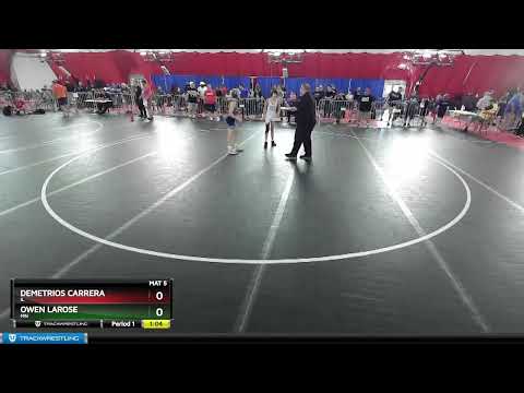 97 Lbs Cons. Round 3 - Demetrios Carrera, IL Vs Owen LaRose, MN Dbe5