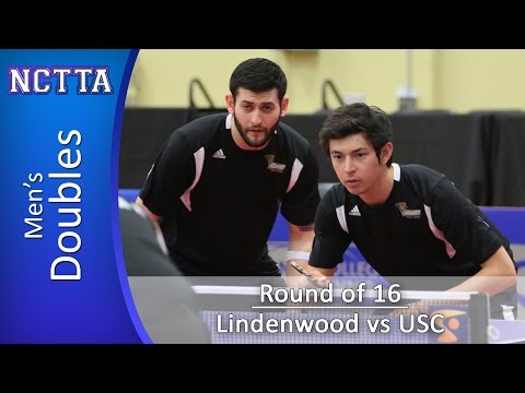 2015 TMS NCTTA Nationals: Mens Doubles [r16] - Lindenwood [B] vs USC [B]