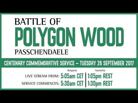 Battle of Polygon Wood - Centenary Commemorative Service