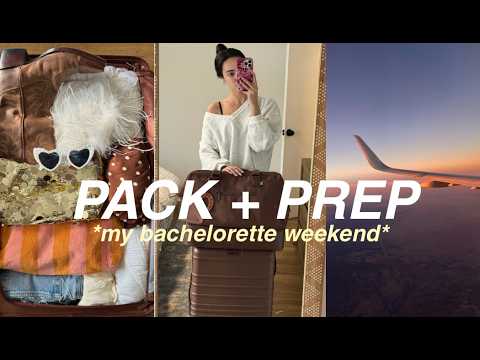 Pack with me | bachelorette weekend, prepping for vacation, pre-trip glow up