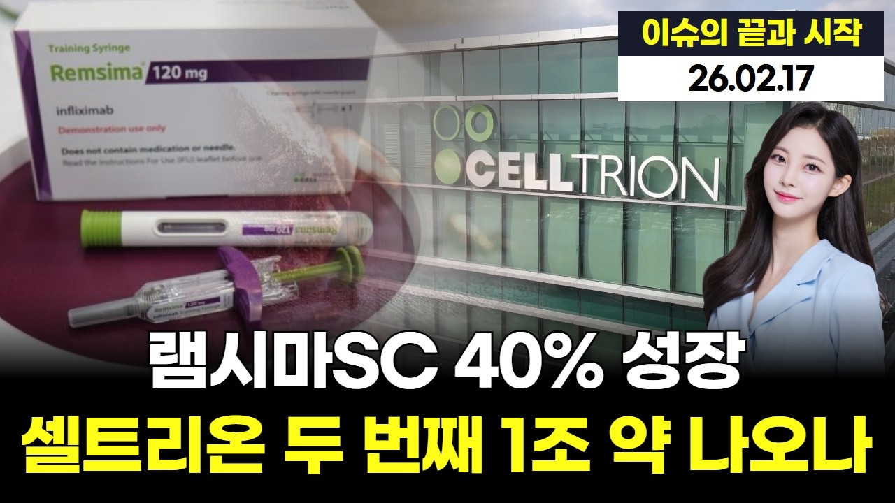 램시마SC 40% 성장…셀트리온 두 번째 1조 약 나오나