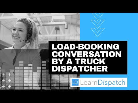 Part of a video titled Truck Dispatcher - Load Booking Conversation Example - YouTube
