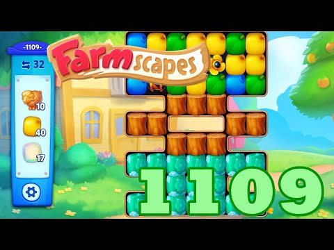 Farmscapes Level 1109 HD Gameplay Walkthrough | 3 - match game | android | ios | pc | GameGo Game