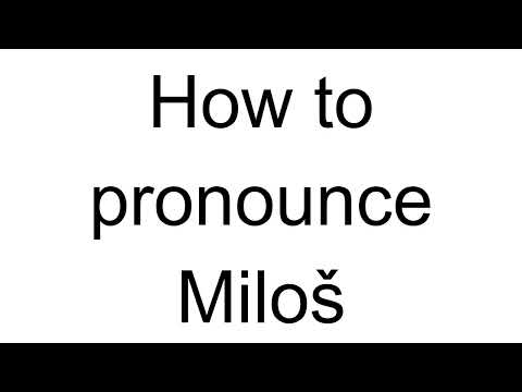 How to Pronounce Miloš (Serbian)