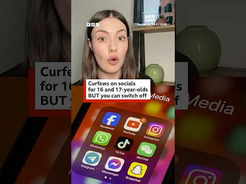 Curfews on socials for 16 and 17-year-olds, but you can switch off. #SocialMedia #Curfew #BBCNews