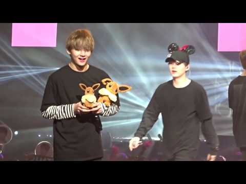 170401 BTS The Wings Tour in Anaheim Day 1 - Ending (V Taehyung Focus)