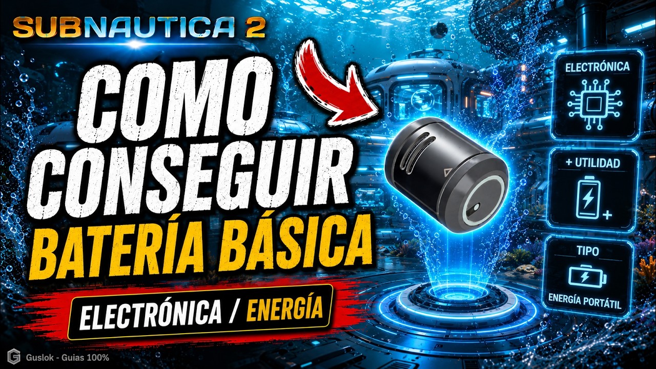 Cómo Conseguir Batería Básica Fácil | Receta y Materiales Subnautica 2