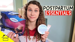 POSTPARTUM ESSENTIALS | Things You Really Need & Recovering From Stitches After Birth