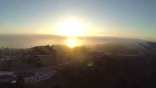 preview picture of video 'Aerial video of Fort Rosecrans National Cemetery with fog rolling in'