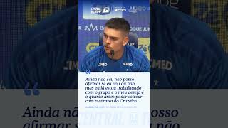 GABRIEL PEC VAI JOGAR CONTRA O GRÊMIO? ATACANTE RESPONDE SOBRE A ESTREIA NO CRUZEIRO