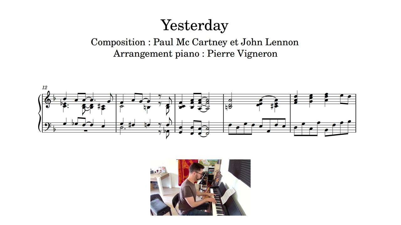 Yesterday - Arrangement Piano - 2024-06-11