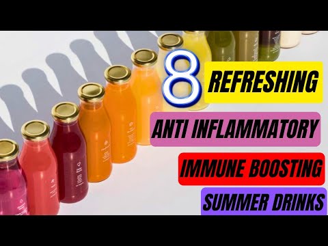 8  Refreshing Anti Inflammatory & Immune Boosting Summer Drinks - to promote good health & wellness