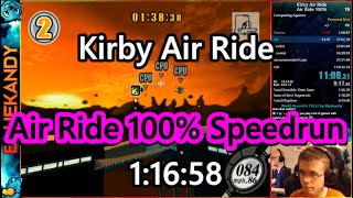 Kirby Air Ride - Air Ride 100% Speedrun in 1:16:58