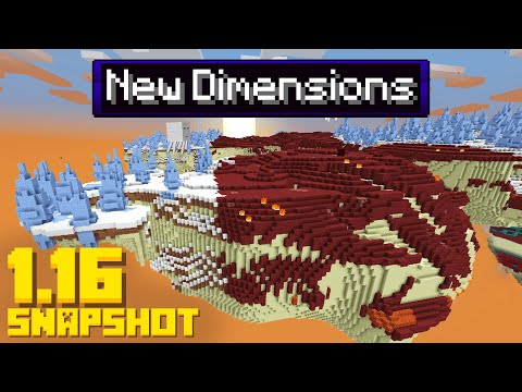 They just added New Dimensions to Minecraft (1.16 Snapshot Update 20w21a)