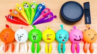 Making GLOSSY slime with FUNNY BALLOONS AND PIPING BAGS !Satisfying Slime video#52343