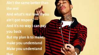 Tyga ft Chris Brown - For The Road Lyrics ( Hotel California )