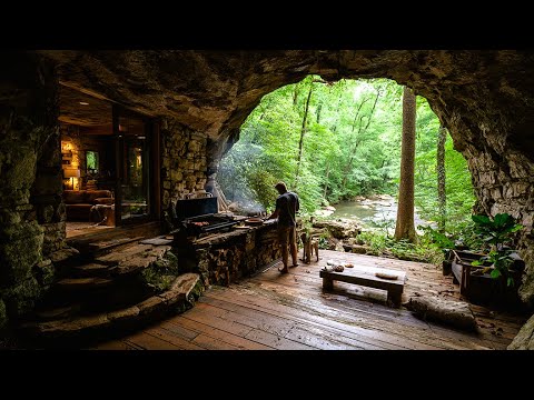 I Built a Deep Underground Survival Cave in 30 Days – No Tools, No Help