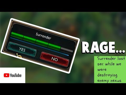 League Of Legends BEST TROLL LAST SECOND SURRENDER