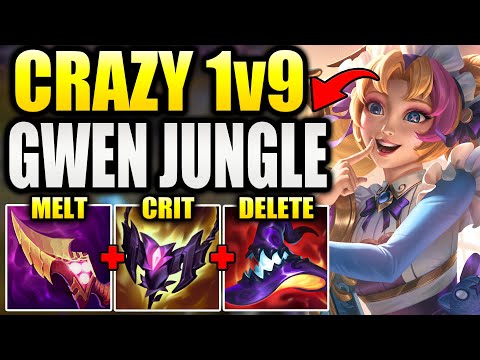 HOW TO PLAY GWEN JUNGLE & 1v9 CARRY EVEN THE MOST DIFFICULT GAMES.