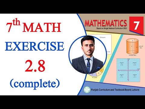 Class 7 Math Exercise 2.8 | Class 7 Maths chapter 2 Exercise 2.8 | 2.8 Class 7 | algebra