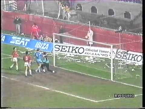 Milan - Malines 2-0 (1 di 2) Coppa dei Campioni 1989-1990  Quarti RITORNO