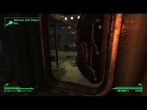 Using Dr. Zimmer's Key in Rivet City (Fallout 3 The Replicated Man)