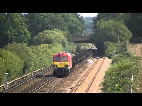 (HD) DB Schenker Livery 92009 'Marco polo' Passing Otford Junction On 4E32