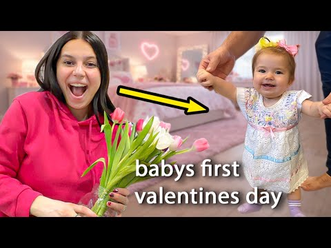 Asking my New Baby Daughter to be my VALENTINE!!! | Her FIRST Valentine's Day!