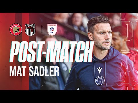 Post-match: Mat Sadler reflects on Grimsby Town defeat