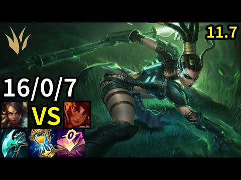 Nidalee Jungle vs Taliyah - KR Master | Patch 11.7
