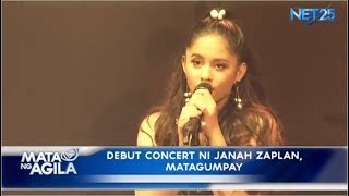 Debut concert ni Janah Zaplan, matagumpay