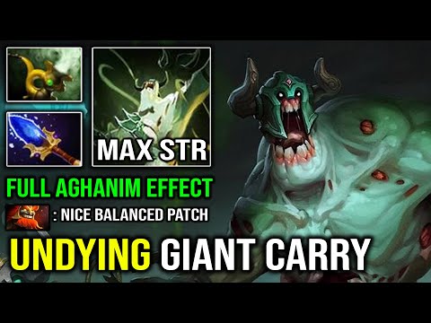 100% Full Aghanim Super Tank Undying 1v5 Offlane Carry 7.31 Giant Hero Max Decay EZ MMR Dota 2