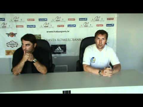 FC Daugava - FK Jūrmala-VV pecspēles presses konference