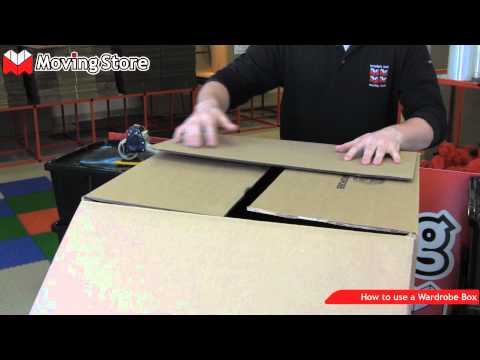 Part of a video titled How to build and use a wardrobe box - YouTube