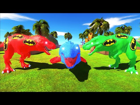 FPS AVATAR DEATH RUN vs SUPERMAN MOSASAURUS FPS PERSPECTIVE - Animal Revolt Battle Simulator