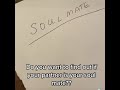 Find out if your partner is your soul mate! #short