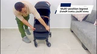 عربة أطفال بورباي الطي السريع – خفيفة الوزن، قابلة للطي خلال ثانية، مناسبة للطيران