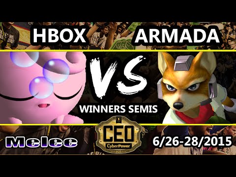 CEO 2015 - [A]rmada (Fox) Vs. Liquid Hungrybox (Jigglypuff) SSBM Winners Semis - Smash Melee