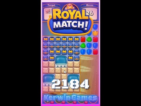 Royal Match Level 2184 - No Boosters Gameplay