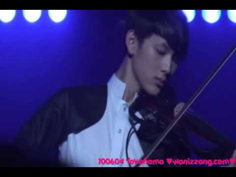 [FANCAM] 100604 ZE:A Siwan playing violin